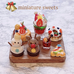 🎄NEW🎄切り株ケーキ スペシャルversion⛄️ ミニチュアクリスマススイーツセット🪅