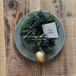 ⑦ベル付きクリスマスリース*13cm