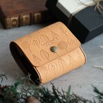 3/1０に間に合う！　お札が折れない　北欧柄のちいさなお財布　minimum wallet 　三つ折り　ミモザ　桜　納期1週間