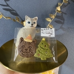 【クリスマス限定】クリスマスクッキー（サンタ猫とキラキラツリー）