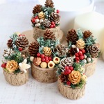 木の実と松ぼっくりのミニオブジェ｜ナチュラルクリスマスの贈りもの