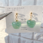 青りんごラメピアス