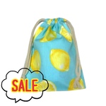 巾着袋 マチ付き☆レモン🍋