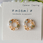 NEW【受注販売】お花のリース（ホワイト）