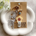 🩶ジャムクッキーとサバトラ猫ちゃんのタッセル付きキーホルダー🍪🐱/レジン/樹脂粘土