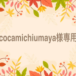 cocamichiumaya様のオーダー3点
