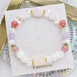『恋愛成就』/ ゆめかわいい ゴムブレスレット / 推し活にも使える ❤︎ 推し色アクセサリー / イメージカラーや担当カラーで可愛く推し事 ♡⃛ / 可愛すぎる パワーストーンブレスレット