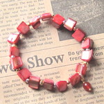☆ご予約品専用ページ☆RED☆SHELLブレスレット♪ツートーン