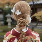 金箔ヘア✨蝶々🦋水引★ウエディング★ナチュラル★ガーデン★結婚式★花嫁★卒業式★ヘアアクセサリー★成人式