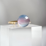 朝焼け 空のリング 海と夜明け 青 ピンク 