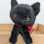 ☆ぬいぐるみ☆やわふわ黒い子猫ちゃん