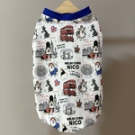 ［出来上がり品　Lサイズ］コーギー×イギリス柄タンクトップ