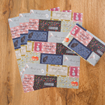 ラッピングペーパー/ラベル  コラージュペーパー A4 包装紙 猫 スイーツ