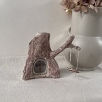 木の小さなおうち　ドライフラワーベース　ドライフラワースタンド