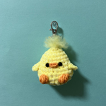 【受注制作】黄色い鳥　ペギー　ヒヨコ　あみぐるみ　キーホルダー