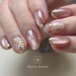 Mauve Ruban🎀モーブリュバン　ネイルチップ　ぷっくりリボン　ハート　フレンチ　フラッシュ　マグネット　ブライダル　ウエディング　結婚式　花嫁　成人式　卒業式