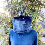 A45 襤褸　スヌード　古布　リメイク　藍染　藍染め　パッチワーク　継ぎ接ぎ　刺し子　ヴィンテージ