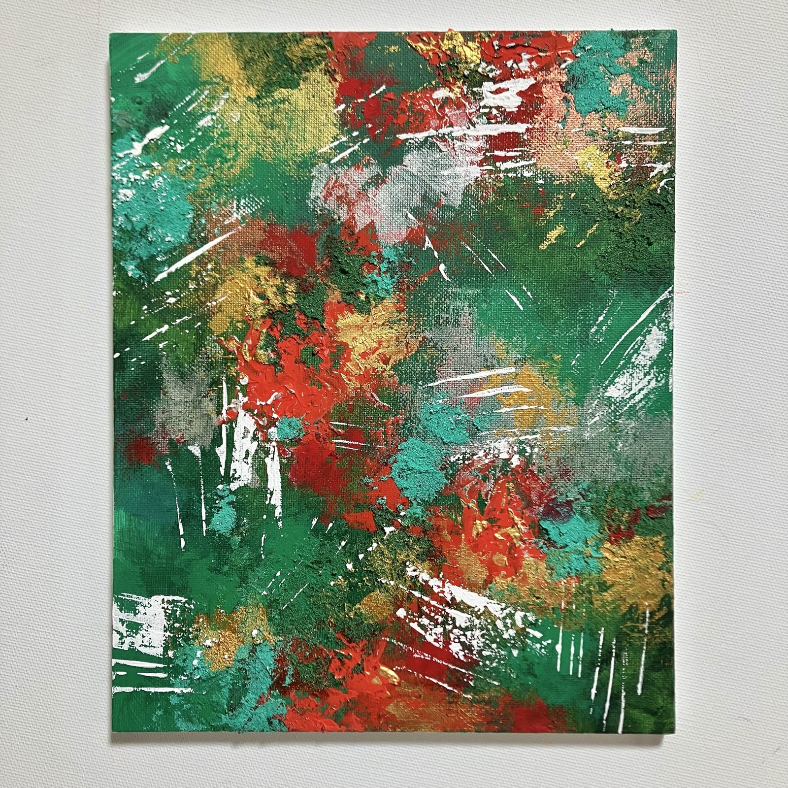 #89 抽象画 原画 A4 原画】抽象画 群青 273×273mm 絵画 キャンバス ましかく 送料無料 絵画