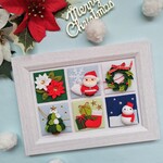 四季のフレーム飾り≪クリスマス≫＊ちりめんつまみ細工