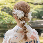 【特集掲載】金箔ヘア✨蝶々🦋水引★ウエディング★ナチュラル★ガーデン★結婚式★花嫁★卒業式★ヘアアクセサリー★成人式