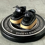 オビツ11/  ヴィヴィアン風ウッドソールシューズ(黒)