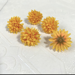 ミニマム　マム　菊　小さいマム　造花 アーティフィシャルフラワー　ハンドメイド 材料 素材　花材　パーツ　ヘアパーツ　七五三　成人式　着物　アクセサリー　黄色　イエロー