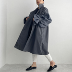 オーガンジーレイヤードスリーブコート(グレー)