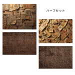 タグいっぱいのビンテージペーパー　ハーフセット