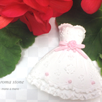 マグネットアロマストーン/Pink ribonドレス