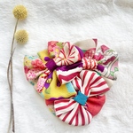 七五三 髪飾り　ヘッドドレス  和装髪飾り　アンティーク着物　⑤