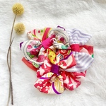 七五三 髪飾り　ヘッドドレス  和装髪飾り　アンティーク着物　①