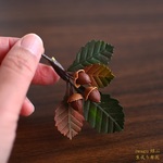 iwagu 結ぶ　永遠の愛　どんぐり　ブローチ　布花