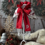 犬用マント・ケープ/イニシャル刺繍入り　クリスマス　