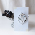 （11/8 21:00限定販売）フレームブローチ(colorful)/ ステンドグラス ガラス