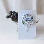 （11/8 21:00限定販売）ブローチ フラワー / シー陶器 ステンドグラス