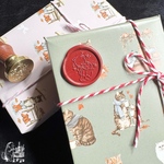 オリジナルおやすみくまちゃん　シーリングスタンプヘッド