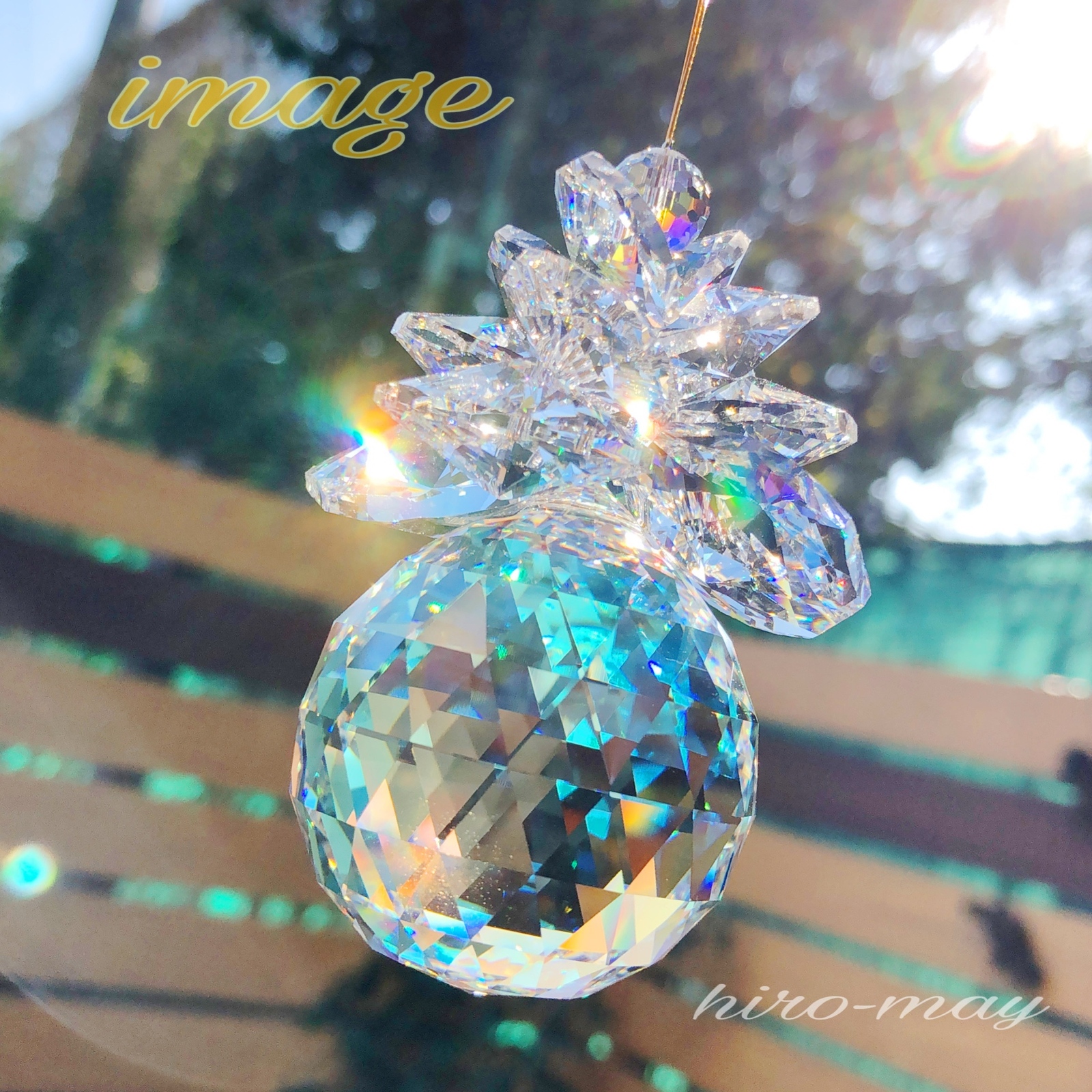 希望の輝き』 スワロフスキー スター 40mm ゴールデンシャドー 【サン