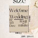 ウェルカムミラー ステッカー ウェルカムボード 結婚式 welcome