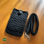 ☆お客様専用オーダーページ☆ブラックのスマホポーチとショルダー☆ホワイトラメのスマホポーチ