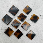 1点限り特価品【10個】【chmm3367acrc】 べっ甲柄チャーム   