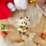 キーホルダー　クリスマスパンダちゃん
