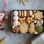 【12月発送】〈銀缶〉クリスマスクッキー缶