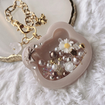 レジン　シェイカー　クマ　キーホルダー　バックチャーム