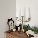 【最短翌日お届け】Antique Candle Holder with Twisted Candles  / 3 Lights Set キャンドル キャンドルホルダー バースデー クリスマス お誕生日