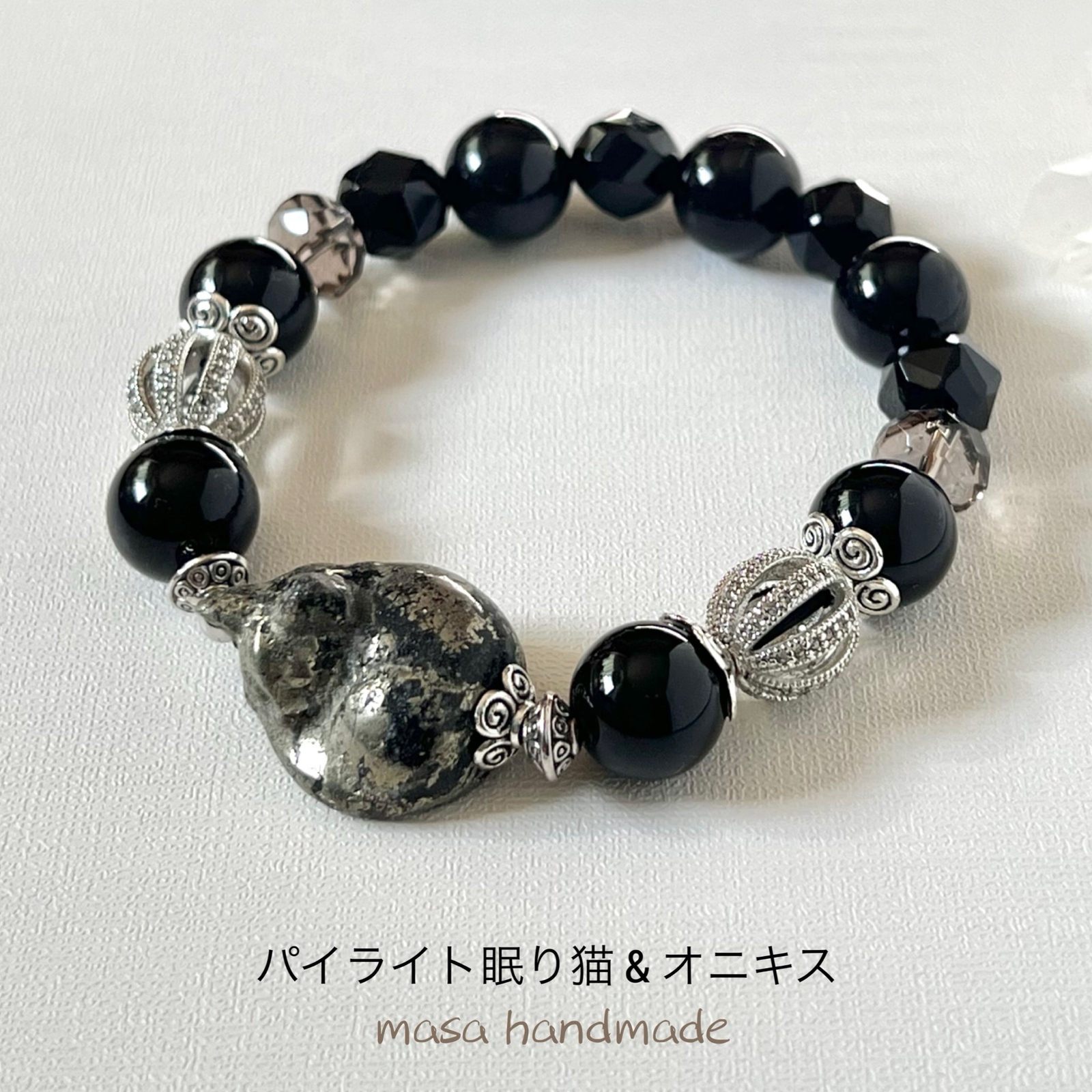 逆九眼天珠♡ブレスレット 送料無料☆最強の逆九眼天珠のお守り - MASAHOME'S GALLERY | minne