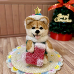 クリスマスな柴犬🎄クリスマスツリー（羊毛フェルト）