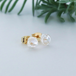 Clair（クレール）｜小粒淡水パールピアスアレルギー対応 金アレ対応ピアス 14kgf 蕾 ピアス キノコ　クリスマス2025 クリスマス 冬 デイリー 毎日