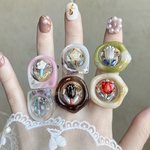 小さな花壇☕️🤎冬cafe🤍リングガチャ(３６)