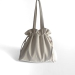 コーデュロイ巾着トート★アイボリー