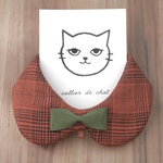  『グレン王子 Brown』おめかし猫さんのための＊コリエ 〜播州織